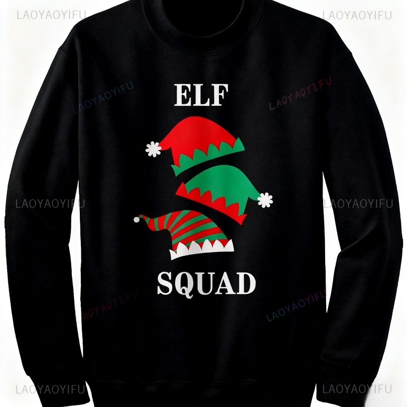 Winter Clothing Men Sale - Felpa Elf Squad Divertente cappello da
