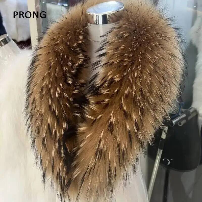 Winter Clothing Essentials - Collo di pelliccia di procione naturale