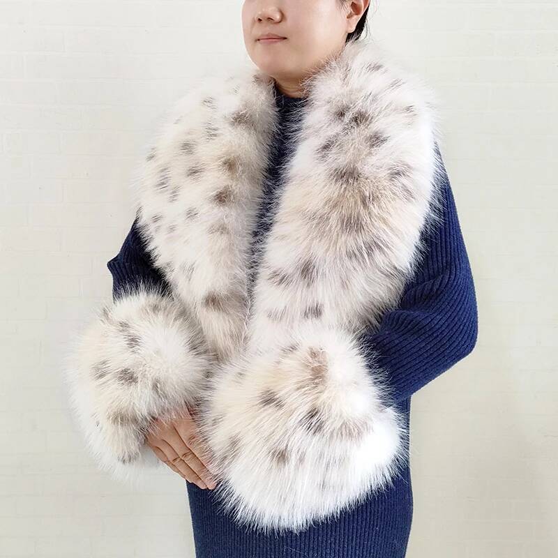 Winter Clothing Online - Sciarpa in pelliccia di volpe sintetica