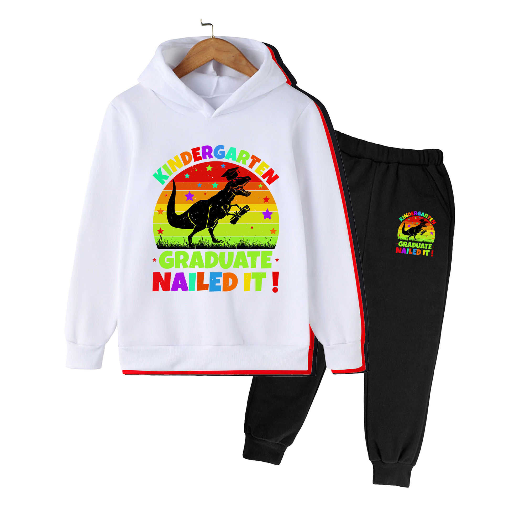 Winter Clothing Kindergarten - Set Felpa con Cappuccio e Pantaloni