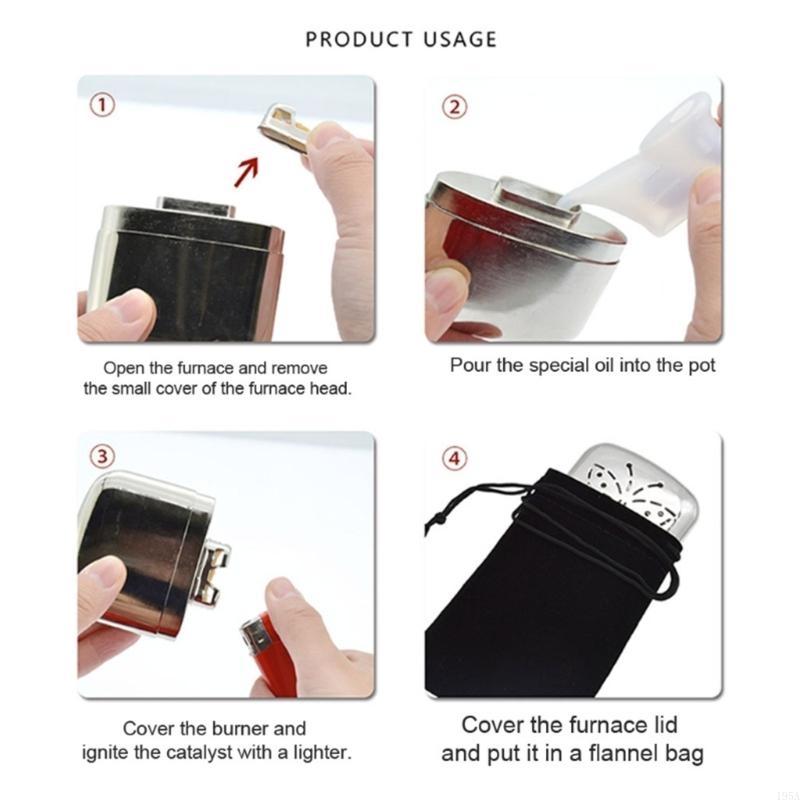 Hand Warmer Reusable - Scaldamani tascabile in lega zinco da
