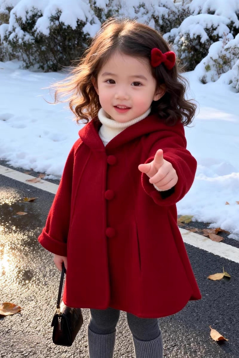 Cappotto di Lana per Bambine,  - Winter Clothing For Babies recensione e prezzo